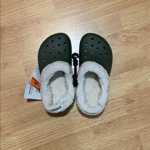 Kids green crocs
